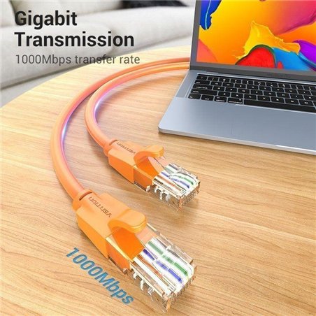 CABLE DE RED CAT6 UTP 1M VENTION ORANGE