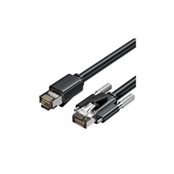 CABLE DE RED CAT.6A SFTP 1M VENTION BLACK