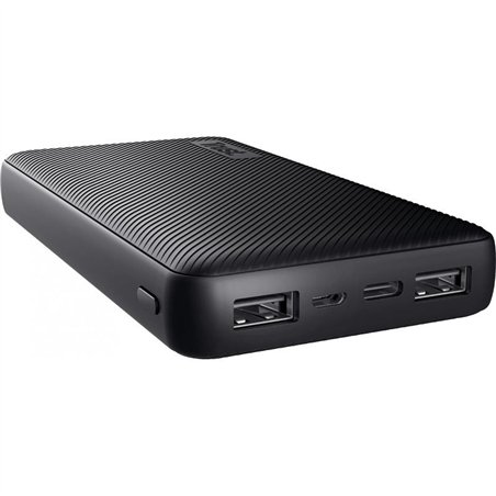 POWERBANK TRUST PRIMO 15000MAH 2A USB + USB-C + MICRO-USB ECO BLACK