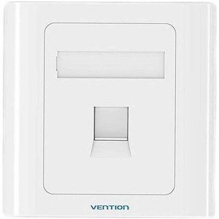 ROSETA DE PARED VENTION RJ45 CAT.6 UTP 1 TOMA WHITE