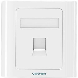 ROSETA DE PARED VENTION RJ45 CAT.6 UTP 1 TOMA WHITE