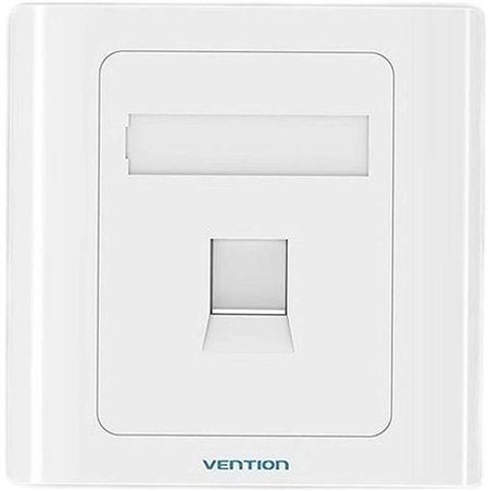 ROSETA DE PARED VENTION RJ45 CAT.6 UTP 1 TOMA WHITE