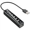 HUB USB NGS TINY 7 PUERTOS USB 2.0 + ALIMENTADOR