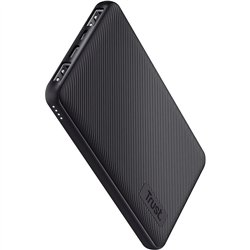 POWERBANK TRUST PRIMO SLIM 5000MAH 2A USB + USB-C + MICRO-USB ECO BLACK