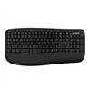 TECLADO PHOENIX K201 ERGONOMICO WIRELESS BLACK