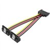 CABLE ALIMENTACION VENTION SATA/M - 2X SATA/H 15CM