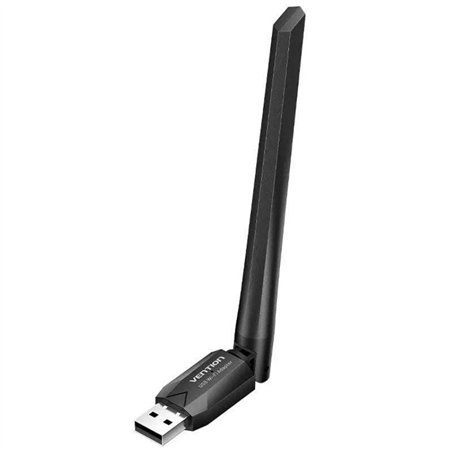 ADAPTADOR VENTION USB WIFI BLUETOOTH AC650 DUAL BAND BLACK
