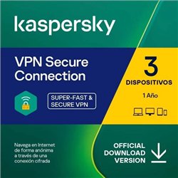 ANTIVIRUS KASPERSKY VPN SECURE CONNECTION 1YEAR 3L PC/MAC/ANDROID/IOS
