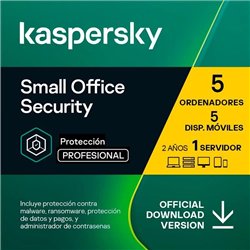 ANTIVIRUS KASPERSKY SMALL OF. SEC. 1L SERVER + 5L PC + 5L ANDROID L.ELEC