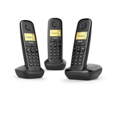 PACK TELEFONO GIGASET A170 TRIO BLACK
