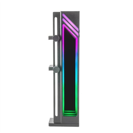 SOPORTE MARS GAMING PARA TARJETA DE VIDEO MAGNETICO RGB BLACK