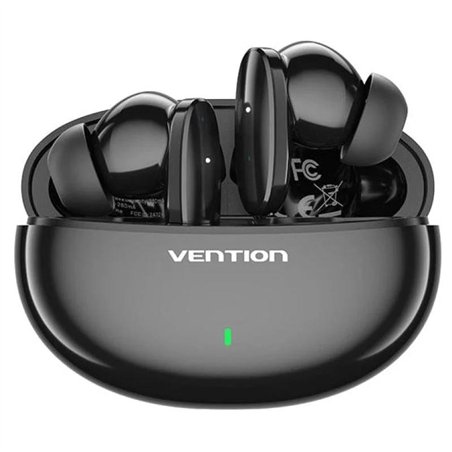 AURICULARES VENTION BLUETOOTH 5.3 TRUE WIRELESS 7 HORAS BLACK