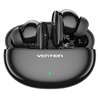 AURICULARES VENTION BLUETOOTH 5.3 TRUE WIRELESS 7 HORAS BLACK