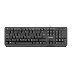 TECLADO NATEC TROUT SLIM USB MULTIMEDIA BLACK