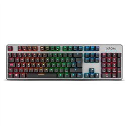 TECLADO GAMING KROM KERNEL MECANICO USB RGB RETROILUMINADO