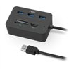 LECTOR DE TARJETAS NOX + HUB USB 3