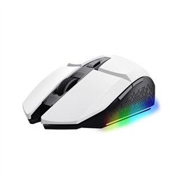 RATON TRUST GAMING GXT 110 FELOX RGB WIRELESS 4800DPI 6 BOTONES WHITE