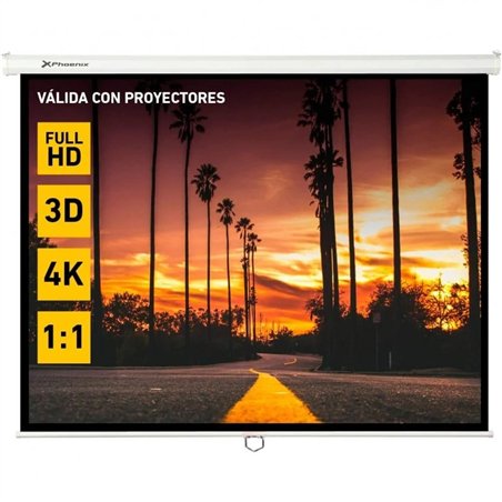 PANTALLA PROYECCION PHOENIX PARED Y TECHO MANUAL 112 200X200