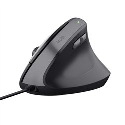 RATON TRUST BAYO II ERGONOMICO 2400 DPI USB BLACK