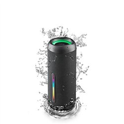 ALTAVOCES NGS ROLLER FURIA 2 RGB PORTATIL WATERPROOF IPX7/BT/USB/AUX BLACK