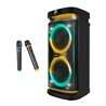 ALTAVOZ PHOENIX RUMBLEBOSS USB MICROSD FM BT RGB 80W KARAOKE + 2 MICROFONOS