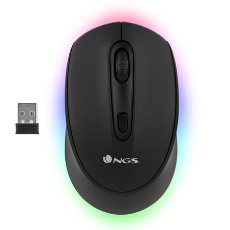 RATON NGS SMOG MULTIDEVICE WIRELESS BLUETOOTH RECARGABLE LED BLACK