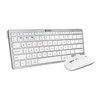 TECLADO + RATON SUBBLIM MULTIDISPOSITVO WIRELESS WHITE/SILVER