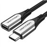 CABLE ALARGADOR USB-C 3.1 VENTION TIPO USB-C/M - USB-C/H 1M GREY/BLACK