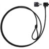 CABLE SEGURIDAD TOOQ PORTATIL CON LLAVE 1.5M BLACK