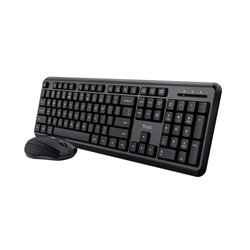TECLADO + RATON TRUST TKM-360 WIRELESS SILENT BLACK