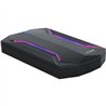 CAJA EXTERNA TOOQ  GAMING 2.5 SSD SATA USB RGB BLACK