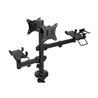 SOPORTE DE MESA TOOQ MONITOR + IMPRESORA + TERMINAL 17-32 2 BRAZOS BLACK