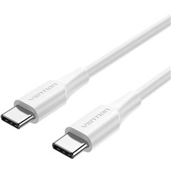CABLE USB-C 2.0 VENTION TIPO USB-C/M - USB-C/M 2M WHITE