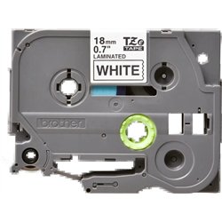 CINTA BROTHER TZE-241 18MM BLANCO/NEGRO