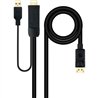 CABLE CONVERSOR NANOCABLE HDMI A DISPLAYPORT 1.8M BLACK