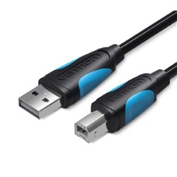 CABLE USB 2.0 VENTION USB-A/M - USB-B/M 1M 480MBPS BLACK