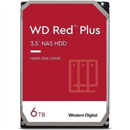 DISCO DURO WESTERN DIGITAL 6TB 3,5 RED PLUS NAS SATA3 256MB