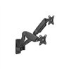 SOPORTE PARED MONITOR AISENS 2 BRAZOS 17-32 9KG BLACK