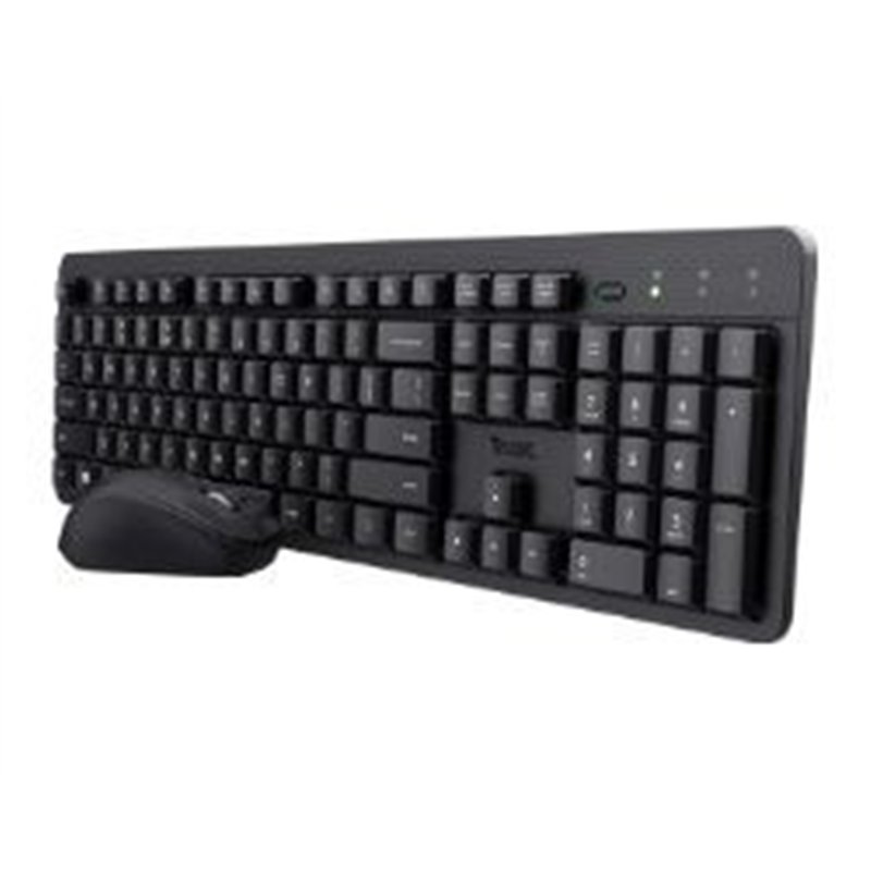 TECLADO + RATON TRUST ODY II WIRELESS SILENT BLACK