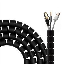ORGANIZADOR DE CABLE AISENS FLEXIBLE 25MM 3M BLACK