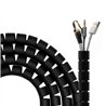 ORGANIZADOR DE CABLE AISENS FLEXIBLE 25MM 3M BLACK
