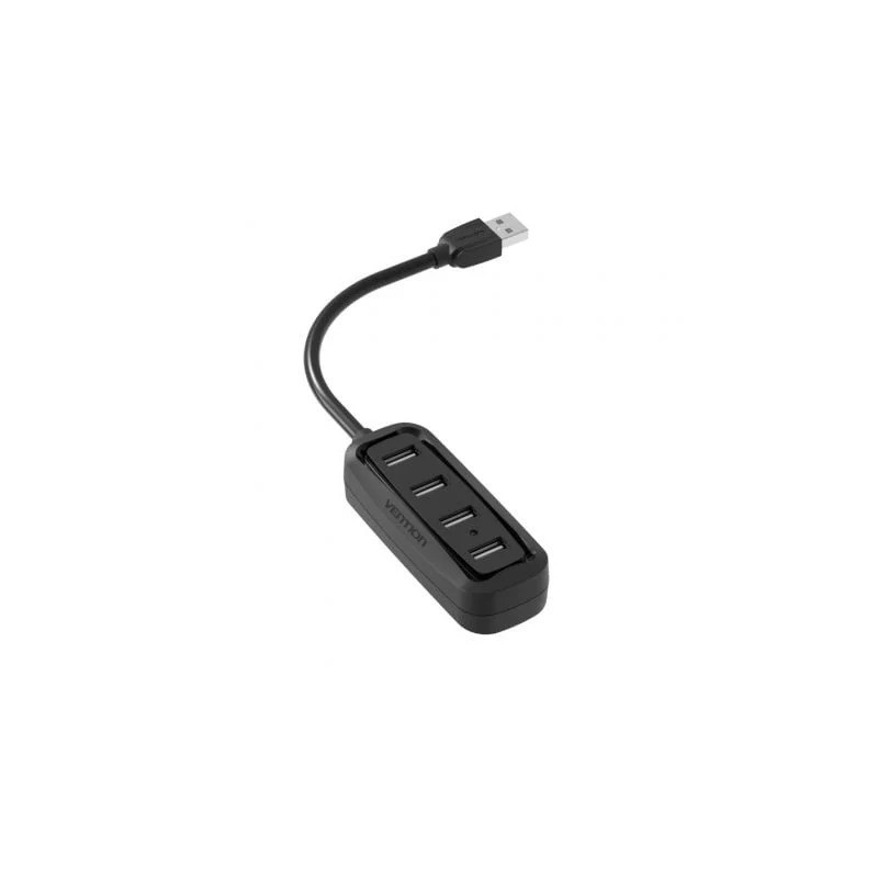HUB USB-A 2.0 VENTION 4 PUERTOS USB-A 2.0 0.15M BLACK