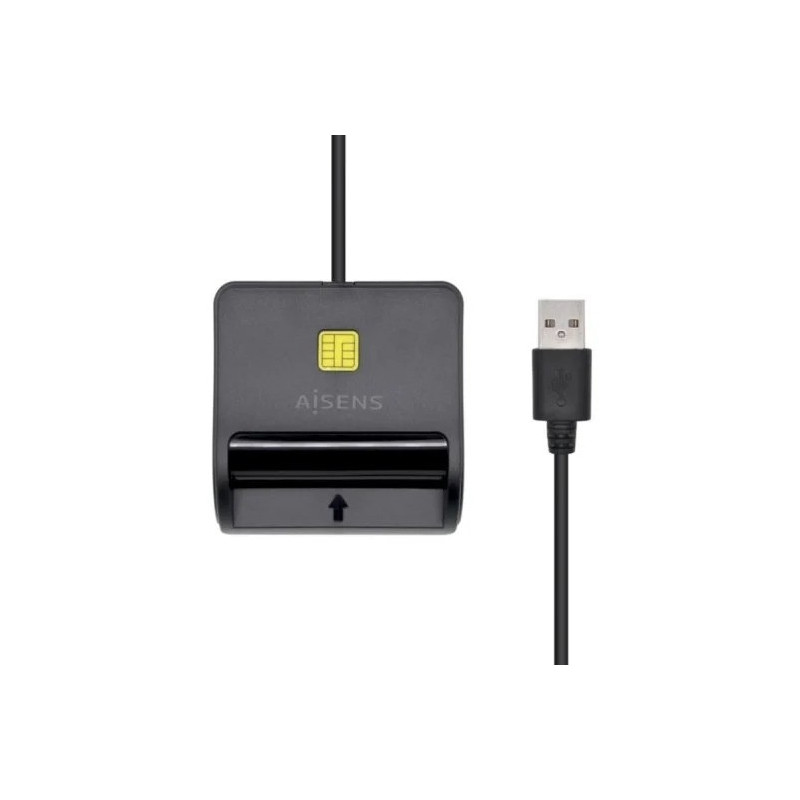 LECTOR DE TARJETAS DNI AISENS DNI + SIM/MICROSD USB BLACK