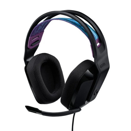 AURICULARES + MICROFONO LOGITECH GAMING G335 JACK 3.5MM BLACK/BLUE