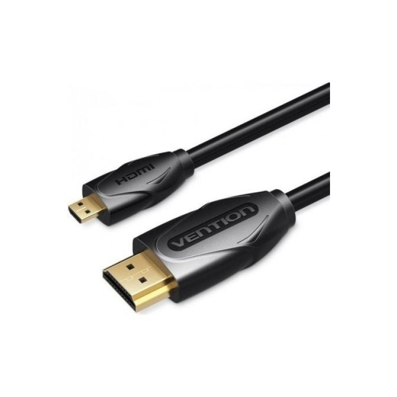 CABLE HDMI 1.4  HDMI/M - MICRO HDMI/M VENTION 1M BLACK