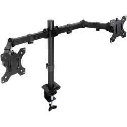 SOPORTE DE MESA TV/MONITOR TOOQ 17-27 2 BRAZOS BLACK