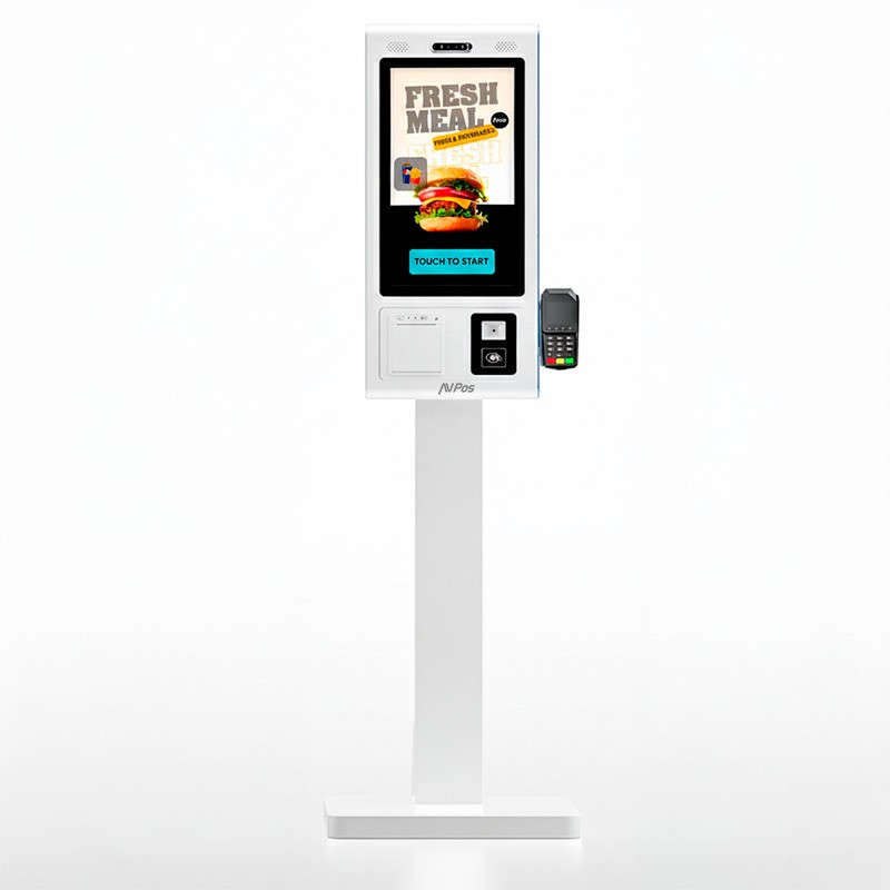 KIOSKO AUTOSERVICIO AVPOS SMARTLINE SUELO 27 I5 10TH/8GB/256GB/WIFI/PRINTER/2D WHITE