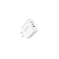CARGADOR DE PARED PHOENIX GAN 2XUSB-C X1USB-A 65W WHITE