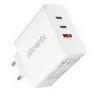 CARGADOR DE PARED PHOENIX GAN 2XUSB-C X1USB-A 65W WHITE