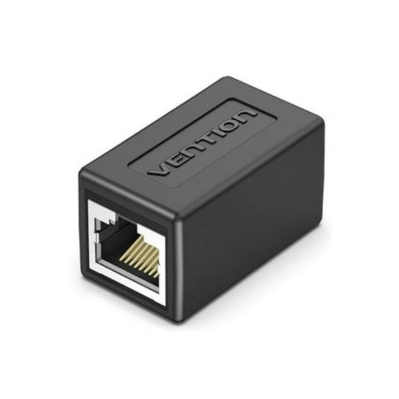 ADAPTADOR VENTION RJ45 CAT.6 FTP HEMBRA - HEMBRA BLACK ( PACK 5UD )